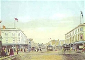 Melbourne-Bourke St 1863 by Charles Troedel